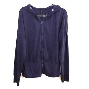 90 Degree full zip thumb hole hoodie